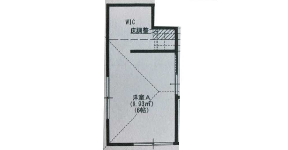 ６帖寝室の間取り